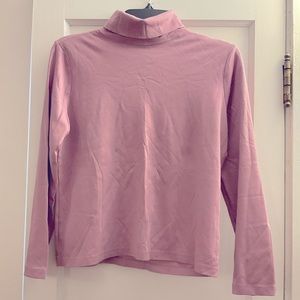 L L Bean Purple Turtleneck